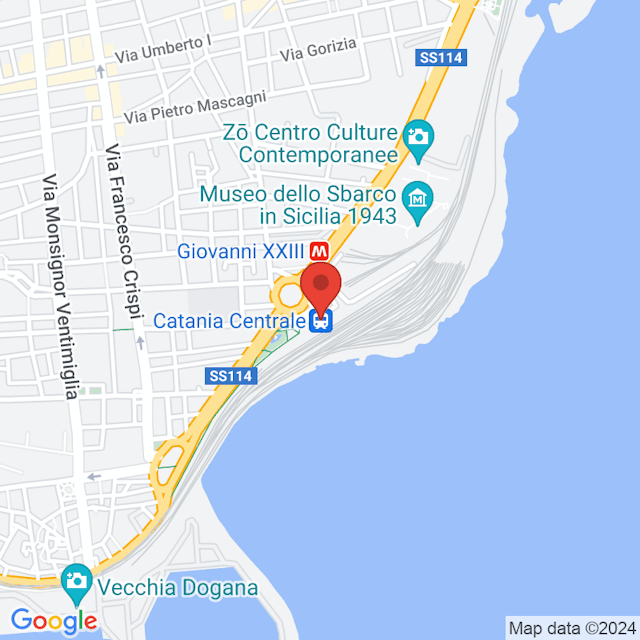 Catania Centrale map