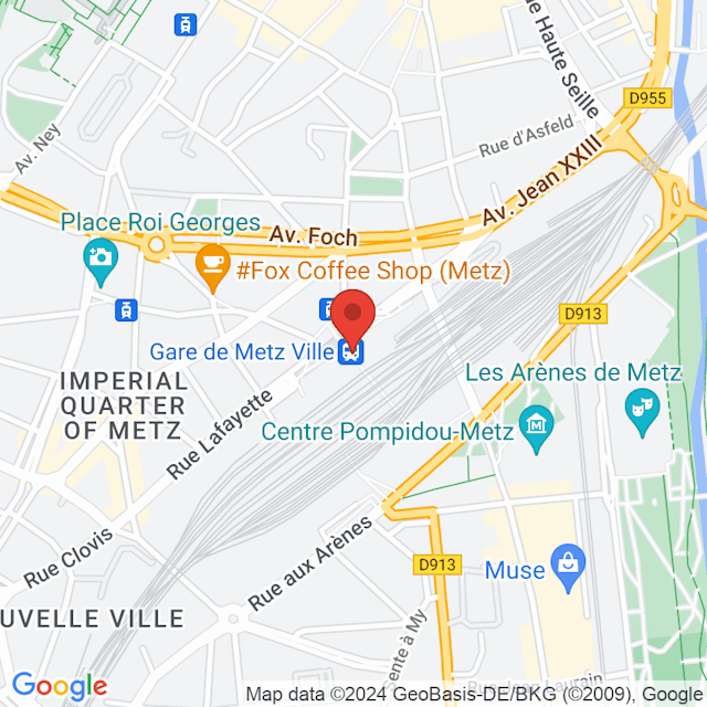 Gare de Metz map