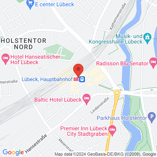 Lübeck, Hauptbahnhof map