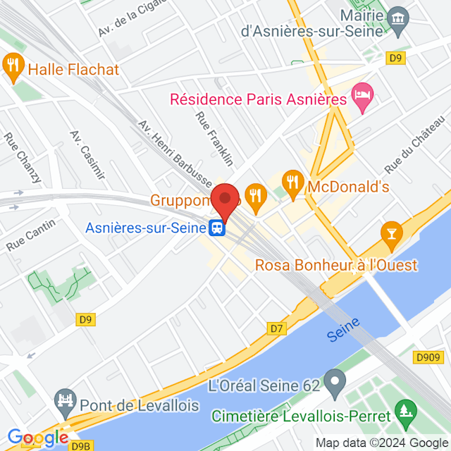 Gare d'Asnières-sur-Seine map
